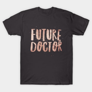 Future Doctor Print Dark Pink Girls Womens T-Shirt